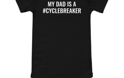 MY DAD IS A #CYCLEBREAKER Baby Short Sleeve One Piece Jumper