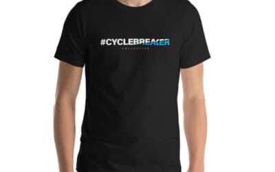 #CYCLEBREAKER Collective Short-Sleeve Unisex T-Shirt – White Lettering